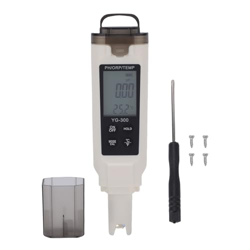 Acouto PH, ORP, Temp Meter Professional 3 in 1 Wassertester mit LCD -Display, für Pools, Farmen, Labors von Acouto