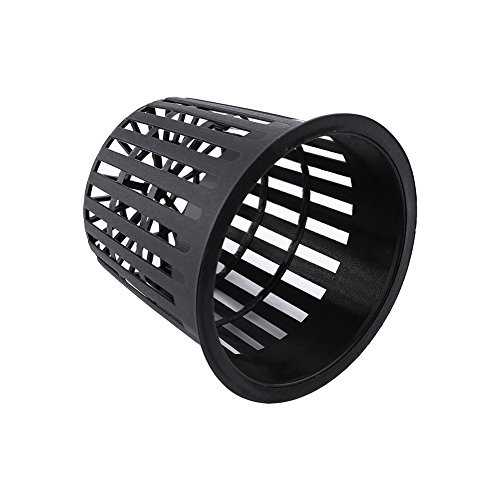 Pflanzkorb, 10pcs Heavy Duty Mesh Pot Net Cup Basket Hydroponic Plant Grow for Hydroponics(schwarz) von Acouto