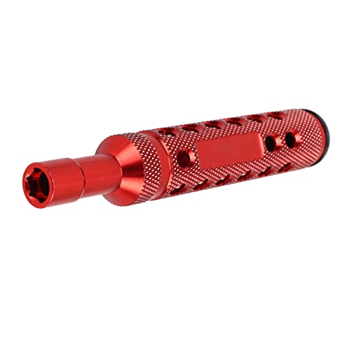 Acouto RC Hex Socket Labour Saving Aluminiumlegierung 7mm RC -Autowerkzeuge Für /10 Für HSP Für Model Cars Red Hex Fits Driver /10 Nuts HSP F Socketaluminium Legierung Sockethex (Rot) von Acouto