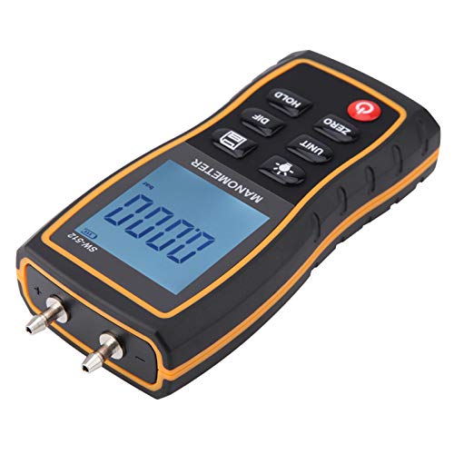 Acouto SW? 512b Hohe Genauigkeit Digitaler Differenzdifferenzdruckmesser -Druckmesser -Werkzeug Die Messung Ist Positiv Nagativ und Kann 3 Differentialstätte der Raum Digital Differential von Acouto