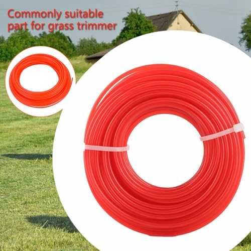Acouto Schneidlinie mit Rasenschneidungsschalter Schneidleitung - Einfach zu Installierter Effizienz mit Hoher Mähung - Niedriges Geräusch für Freizeitmähen von Nylonmaterial, Gelb/Rot 3 Mm / 0,12 von Acouto