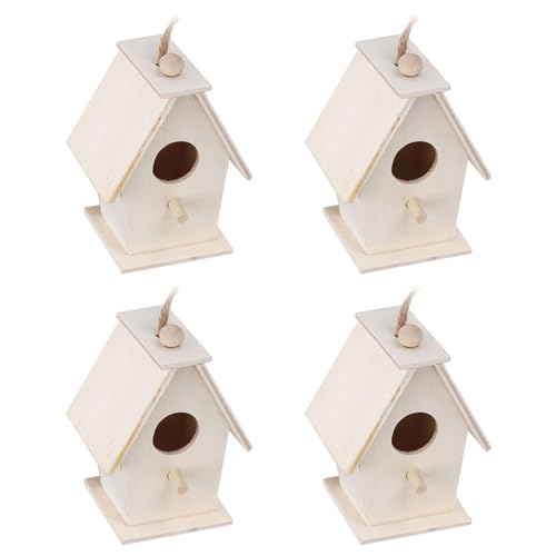 Acouto Set von 4 Innovativen Holzvogelnest -Käfiggarten -Gartendekoration Vogelnest, Vogelnest, Holzvogelnest, Vogelfutterhäusch, Hängende, Vogelversorgung Acouto Set von 4 Innovativen Holzvogelnest -Käfiggarten -Gartendekoration Vogelnest, Vogelnest, Holzvogelnest, Vogelfutterhäusch, Hängende, Vogelversorgung von Acouto