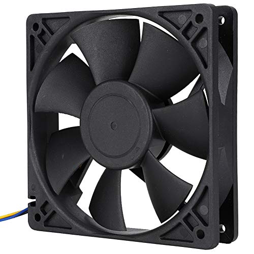 Acouto Silent Cooling Lüfter PWM 12 V 0,8a 0,8a für Extreme Wärmeissipation oder Servergebrauch - Lüfter für den Schutz der Maschine Dauerhafte Kunststoffblätterlüfter von Acouto
