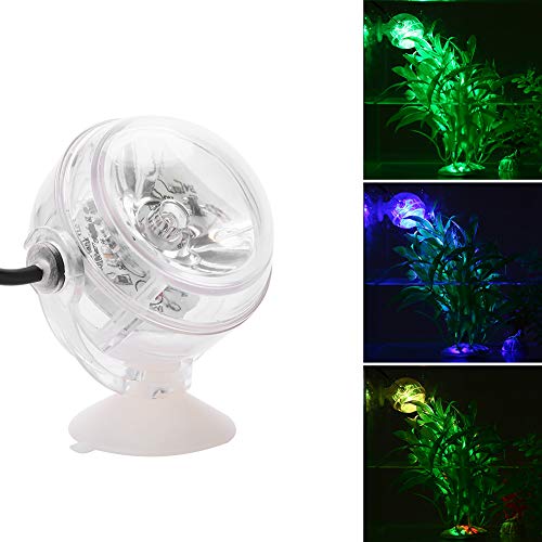 Acouto Tank Spot 9 * 8 * 8 Wasserdichte Aquarium Mini LED Strahler Tauchfischbecken Lampe von Acouto