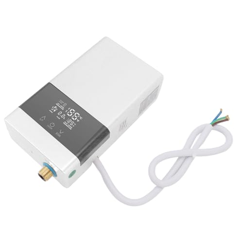 Acouto Tankless Electric Warmwasserbereiter Effizientes Erhitzen Schnelles Erwärmen -Touch -Display Einfach Installation für Küchenspüle School Büro ABS/Aluminium (WHITE) von Acouto
