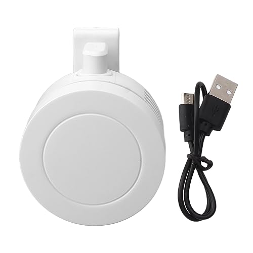Acouto Tragbarer Kühllüfter -Mini - -Lüfter, Leistungsstarker Wind USB Wiederaufladbar Niedriger Rausch Mehrwendungs 900 -mAh -Akku, Tragbarer Kühllüfter mit - und Nackengurt von Acouto