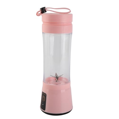 Acouto Tragbarer Mixer 380ml USB Wiederaufladbar 6 Mixer Elektromischer Obstmixer für Lebensmittelschütteln oder mit Strom des Portable Tragable Blenderblender Cuptrave Blenderelektrikum Frucht von Acouto