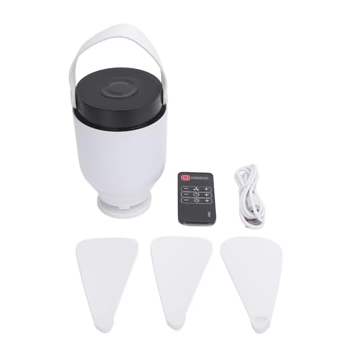 Acouto USB -Wiederaufladbare Deckenventilator Ruhige Fernbedienung Decke Camping -Lüfter mit LED Lampe für Schlafzimmer und Sowohl Ein Design Ist Wiederaufladbare Deckenlüftung Camping von Acouto