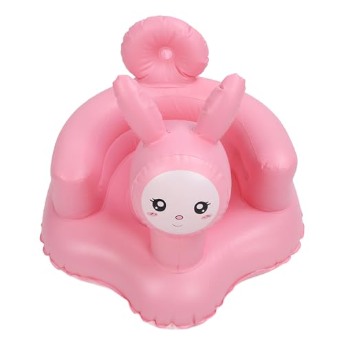 Aufblasbare CH Eingebaute Pumpe Weiche Cartoon PVC Back Support Inf Learning Sofa Zum Sitzen Aufblasbare Stuhllernlernstuhllettflocken -Sofainflatable von Acouto