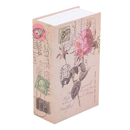 Buch Safe, kreative Buch Safe Geld Schmuck Sammlung Aufbewahrungskoffer mit Zahlenschloss für privates Geld, Liebesbriefe, geheime Tagebücher, Liebesgeschenke(Rose) von Acouto