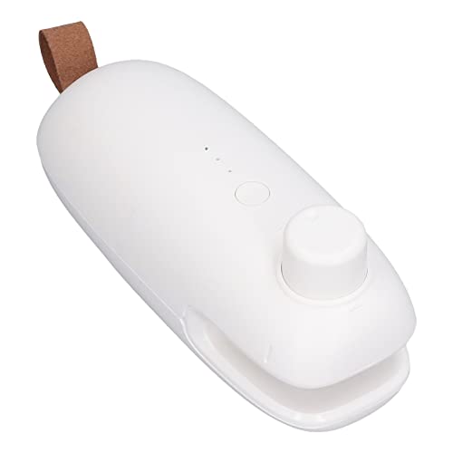 Heat Bag Sealer Machine, Heat Bag Sealer USB-Ladeschneider Versiegelungsschneidemaschine f¨¹r eine Bessere Aufbewahrung(Wei?) von Acouto