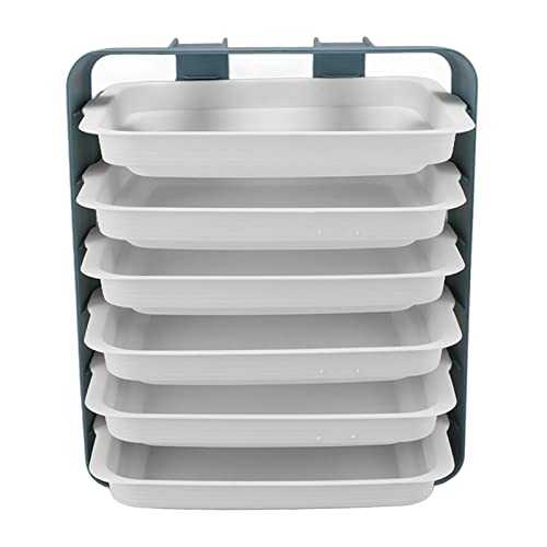 Lebensmittelplatte, ABS-Serviertablett mit Halterung Rechteckige Beilagenplatte Hot Pot Beilagenschale für Zuhause Küche Hotpot Restaurant Hotel Schlafsaal von Acouto