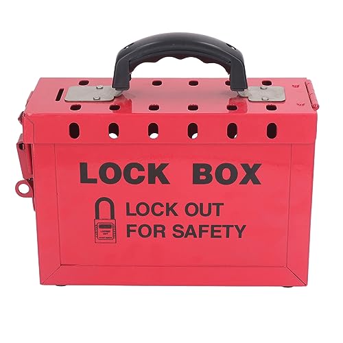 Lockout-Tagout-Box, Ergonomisch Gestalteter Gruppen-Lock-Box aus Edelstahl mit 13 Vorhängeschlössern für OSHA-konforme Gruppen-LOTO-Verfahren Lockout-Tagout-Box, Ergonomisch Gestalteter Gruppen-Lock-Box aus Edelstahl mit 13 Vorhängeschlössern für OSHA-konforme Gruppen-LOTO-Verfahren von Acouto