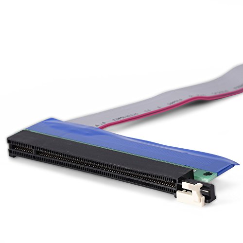PCIe Professional 1x bis 16x Erweitertes VGA-Grafikkarten-Flachbandkabel für Besseren Luftstrom, Geeignet für Server- und Computergehäuse (Pci-e 1x zu 16x) von Acouto