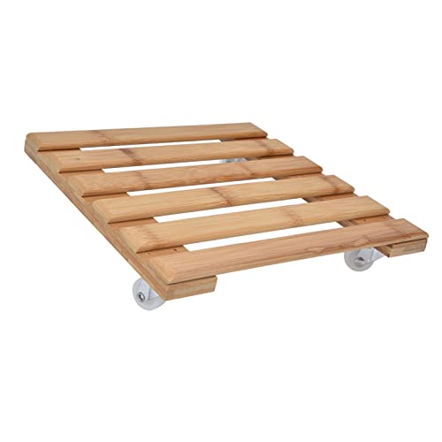 Pflanzenrollenständer, Pflanzenzylinder-Bodenständer für Blumentopf 360 ° mit abnehmbarem Drehrad für 25 x 25 cm Garten Pflanzentopf Pflanzenrollenständer, Pflanzenzylinder-Bodenständer für Blumentopf 360 ° mit abnehmbarem Drehrad für 25 x 25 cm Garten Pflanzentopf von Acouto