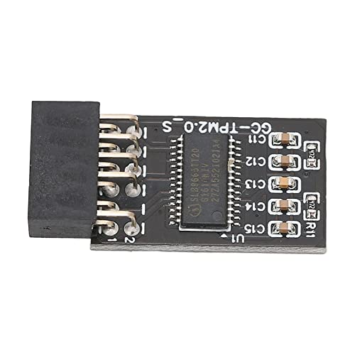 TPM2.0 Modul, TPM 2.0-Verschlüsselungsmodul für 12-polige LPC-Schnittstelle Hochsicheres Remote-Card-Verschlüsselungsmodul, TPM-Modulsystemkomponenten von Acouto