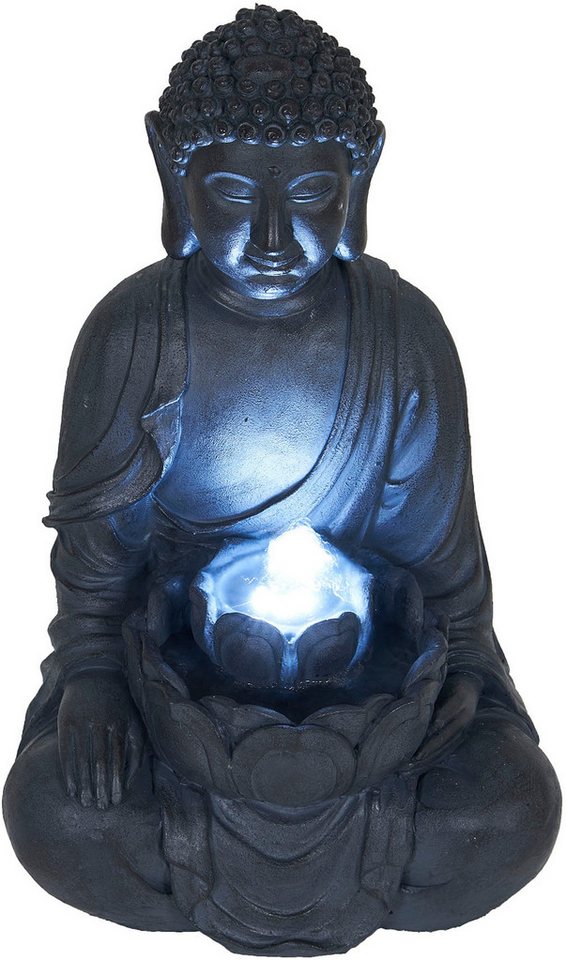 AcquaArte Gartenbrunnen SUNGAI, 27,5 cm Breite, Wasserspiel mit LED, BxTxH: 27,5x24x46 cm von AcquaArte