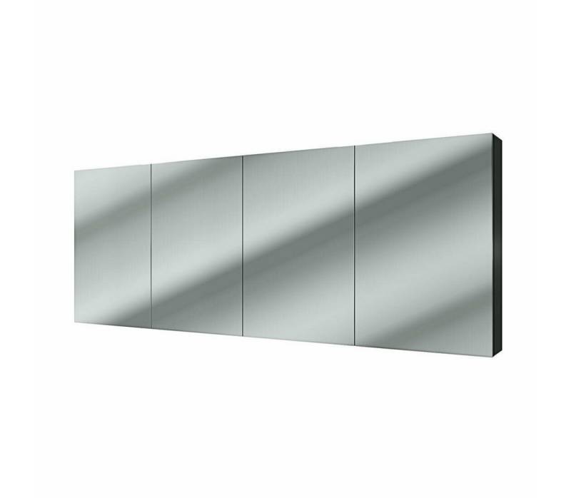 AcquaVapore Badezimmerspiegelschrank Spiegelschrank Badspiegel Badezimmer Spiegel City 200cm schwarz von AcquaVapore