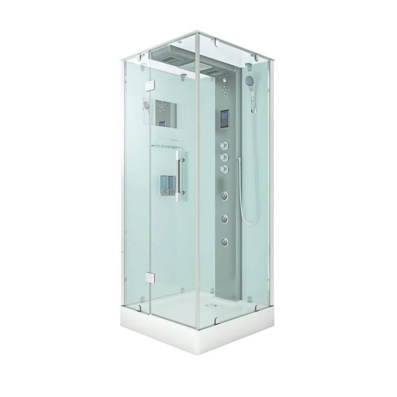 AquaVapore Dampfdusche Duschtempel Sauna Dusche Duschkabine D38-20L3-EC 100x100 von AcquaVapore