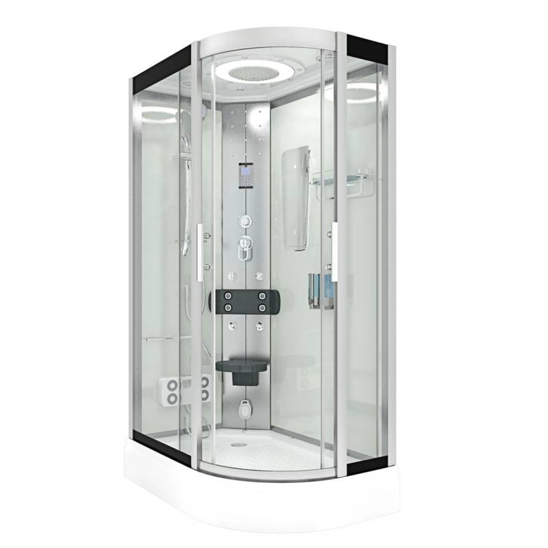 AquaVapore Duschkabine Komplettdusche Fertigdusche Dusche D60-70T0R 80x120 cm von AcquaVapore