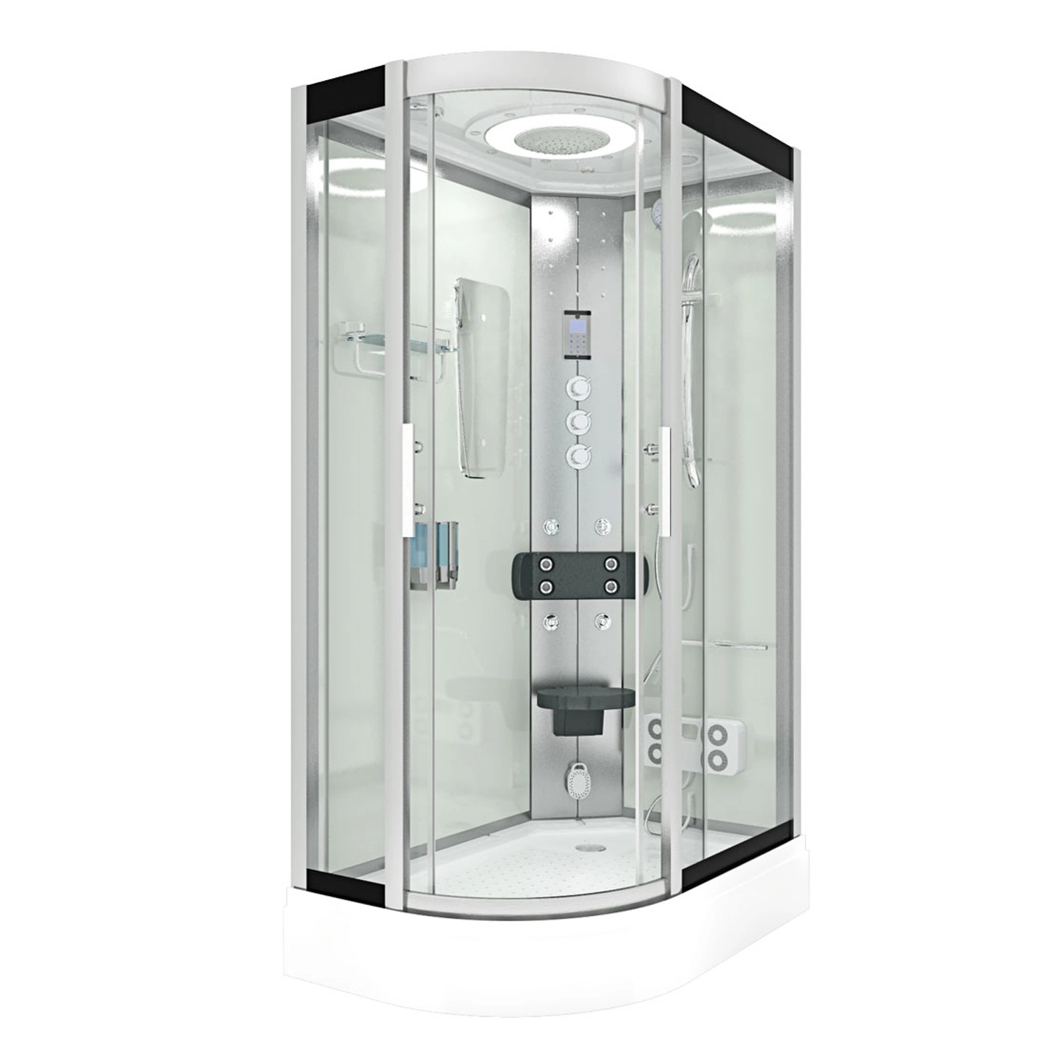 AquaVapore Duschkabine Komplettdusche Fertigdusche Dusche D60-70T1L-EC 120x80 cm AquaVapore Duschkabine Komplettdusche Fertigdusche Dusche D60-70T1L-EC 120x80 cm von AcquaVapore