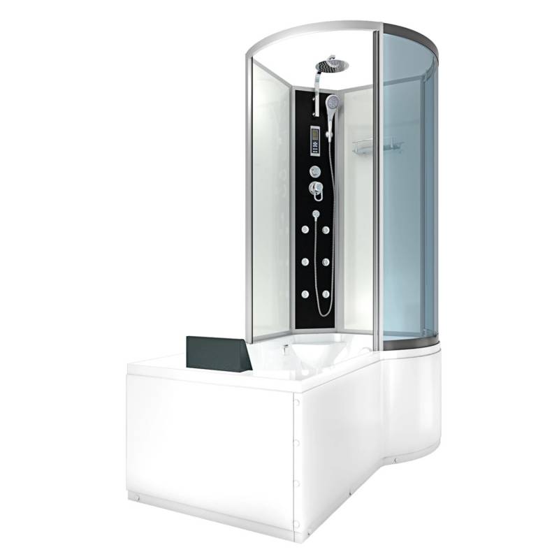 AcquaVapore Kombination Badewanne Dusche K50-L01-EC Duschtempel 170x100 von AcquaVapore