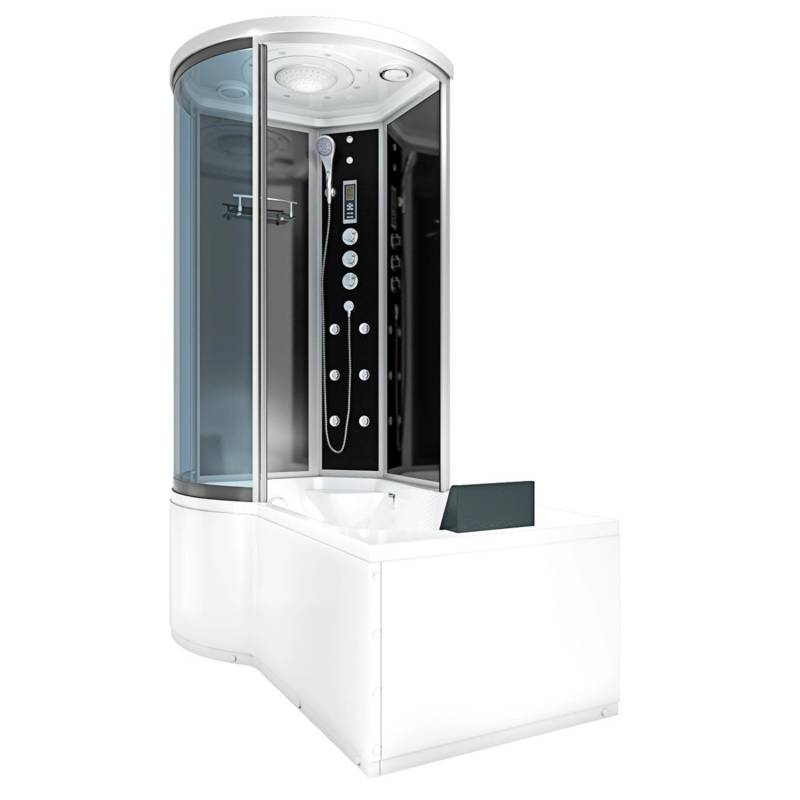 AcquaVapore Kombination Badewanne Dusche K55-R33-EC Duschtempel 100x170 von AcquaVapore