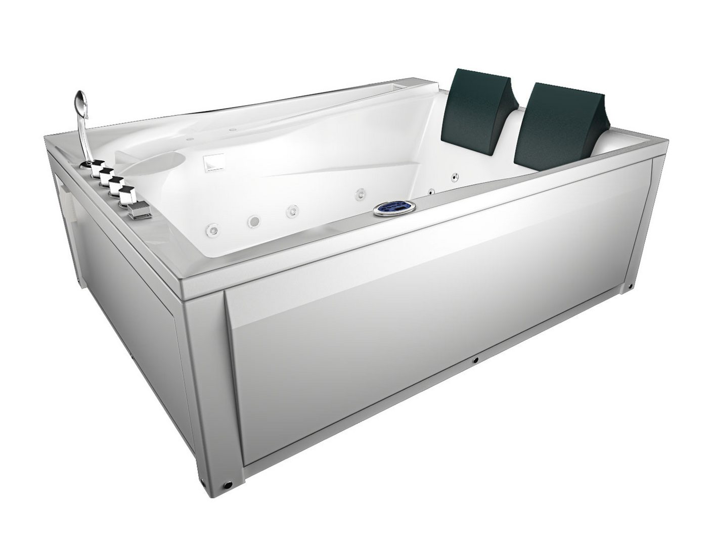 AcquaVapore Whirlpool-Badewanne Whirlpool Pool Badewanne Eckwanne Wanne W12H-TH-C-ALL 180x135cm, (1-tlg) AcquaVapore Whirlpool-Badewanne Whirlpool Pool Badewanne Eckwanne Wanne W12H-TH-C-ALL 180x135cm, (1-tlg) von AcquaVapore