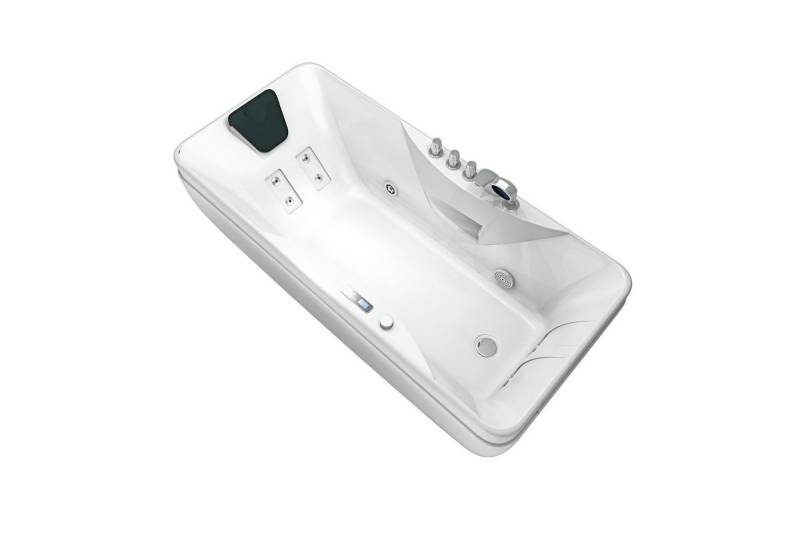 AcquaVapore Whirlpool-Badewanne Whirlpool Pool Badewanne Wanne W49-TH-PL 170x80cm, (1-tlg), mit Ablaufgarnitur von AcquaVapore