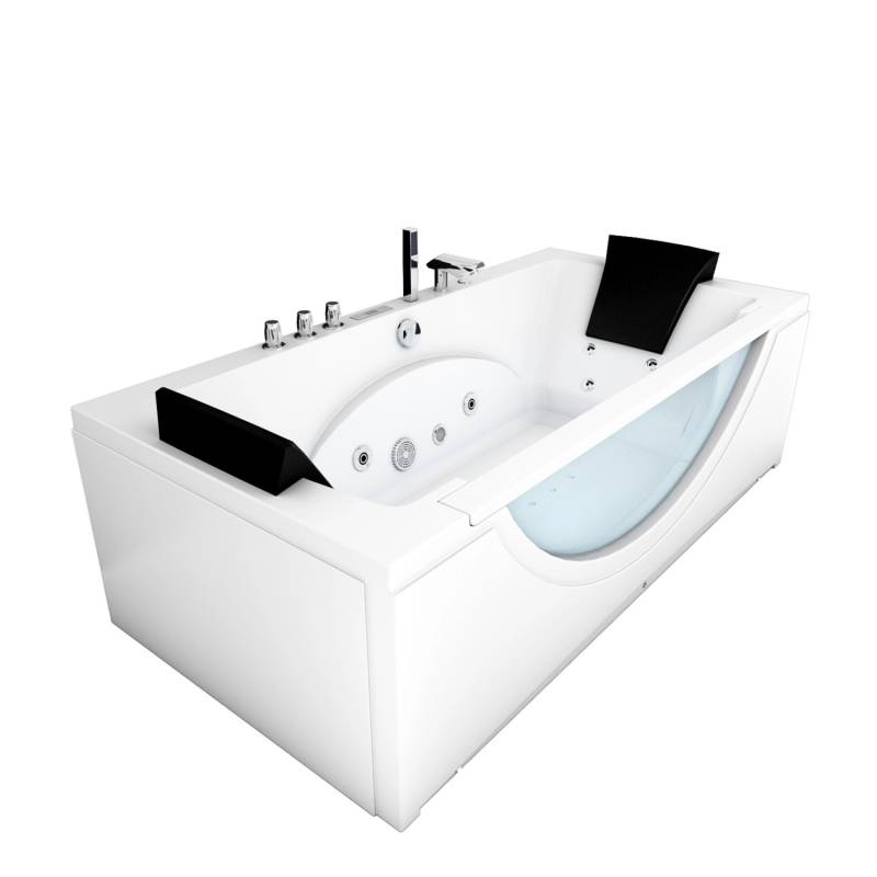 AcquaVapore Whirlpool Pool Badewanne Eckwanne Wanne W81H-TH-C-SC 180x90 von AcquaVapore