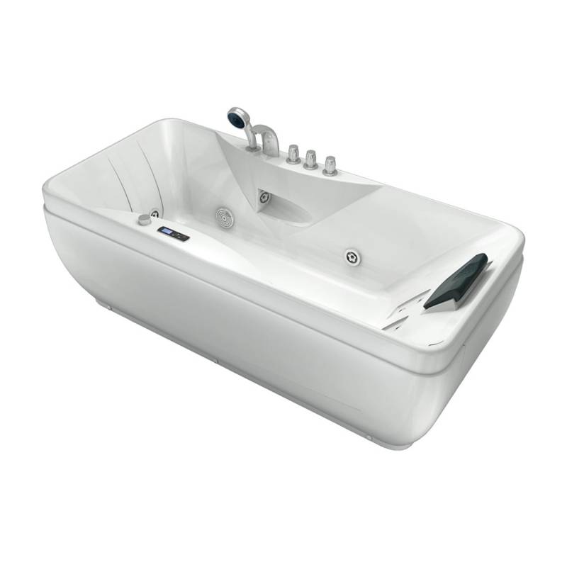 AcquaVapore Whirlpool Vollausstattung Pool Badewanne Wanne W49H-TH-PR 170x80 mit von AcquaVapore