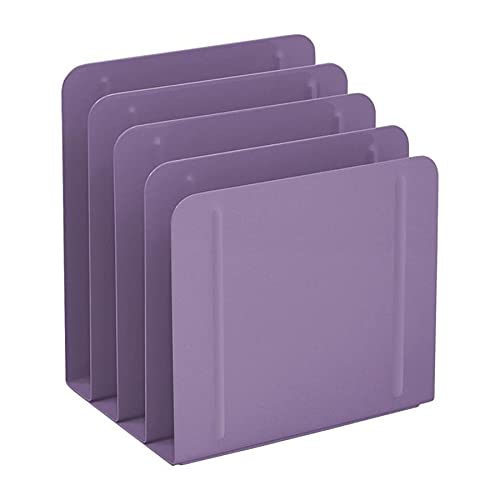 Acrimet Schreibtisch Metall Aktenordner Organizer, 4 Abschnitte, Büro- und Heimaktenverwaltungslösung (Violett Farbe) von Acrimet