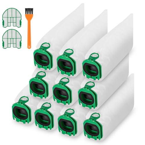 12 Stück Staubsaugerbeutel für Vorwerk Kobold VB100 Filtertüten Ersatz Beutel Zubehör Staubbeutel mit 2 Motorschutzfilter für Vorwerk Kobold VB100 VB 100 FP100 FP 100 Akku-Staubsauger von Acrrynii