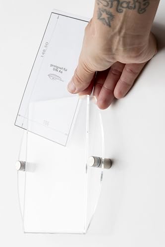 Türschild Werbeschild Praxisschild Namensschild aus Acrylglas DIN A6 Hochformat von Acrylglastechnik Danier