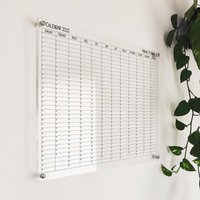 Acryl Jahreskalender 2023 - Großer Wandkalender Adhd Jahresplaner Erwachsene Mit Marker von AcrylicSignArt