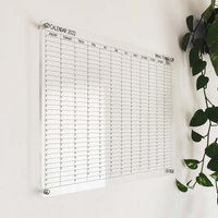 Großer Acryl Wandkalender 2024 Jahresplaner Mit Marker von AcrylicSignArt