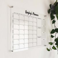 Acryl Kalender - Personalisierter Adhs Planer Trocken Abwischbarer Ahdh 2023 Wöchentlich Und Monatlich Personalisierte Notiztafel von AcrylicSignArt