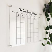 Großer Acryl Kalender 2023 - Dry Erase Board Wochen- Und Monatskalender Glaswandkalender 2023Acryl Wandplaner von AcrylicSignArt