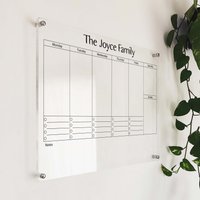 Personalisierter Acryl-Wochenkalender - Dry Erase Kalender Für Die Wand Familien-Wandkalender 2023 Acryl-Kalender von AcrylicSignArt