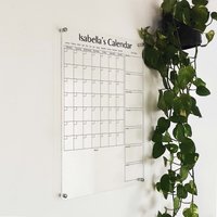 Personalisierter Acrylkalender - Acryl-Monatlicher Wandkalender Acryl Trocken Abwischbarer Kalender Ahdh-Kalender Personalisierte Notiztafel von AcrylicSignArt