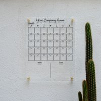 Acryl-Monatskalender | Personalisierter Kalender Für Die Wand Familienplaner 2023 Trocken Abwischbare Tafel Mit Randnotizen von AcrylifeArt