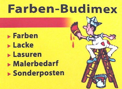 2,5 Liter Farben-Budimex Acryllack Farblos 2in1 Lack und Grundierung Seidenmatt, f. Holz, Metall, Putz, Beton, Zink, stoß- u. schlagfest von Acryllack