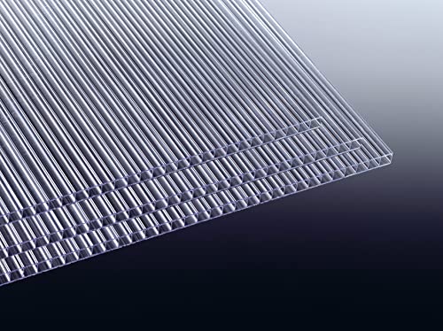 Acrylshop24 Gewächshausplatten 3 STK. | Stärke 6mm | Stegplatten |robust und widerstandsfähig 610 mm (B) x 1250 mm von Acrylshop24