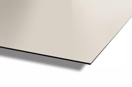 Aluverbundplatte 3 Cremebeige Perlenstruktur Alucom Design Interieur 1500 × 2550 von Acrylshop24