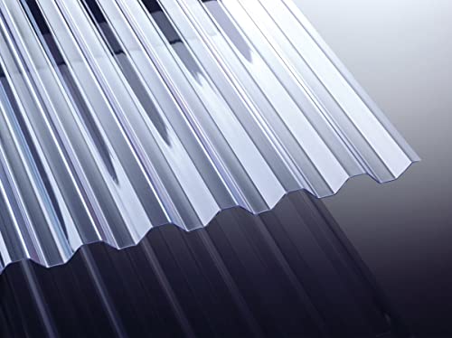 PVC 1,2mm Stärke farblos klar Profilplatte Trapez 70/18 farblos glasklar 1092mmx5000mm von Acrylshop24