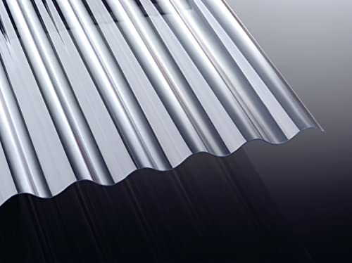 PVC 1,2mm Stärke farblos klar Profilplatte Welle 76/18 1030mmx2500mm von Acrylshop24