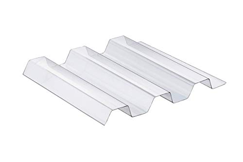 Sollux® PVC Profilplatten Trapez 70/18 farblos 1095mm(B) x 6000mm(L) von Acrylshop24