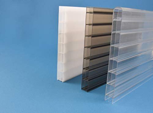 Stegplatte aus Polycarbonat |Doppelstegplatte| 16mm stark | Steg 3 Fach | klar 1200mm x 2500mm von Acrylshop24