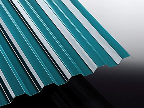 Trapez Wellplatte aus Polycarbonat Spundwand grün 1115x2000 von Acrylshop24