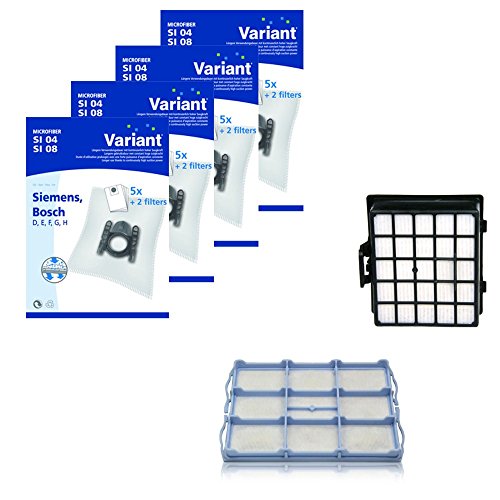 20 Staubsaugerbeutel-Set geeignet für Siemens VSZ 3 Serie Z 3.0 von Act-Clean